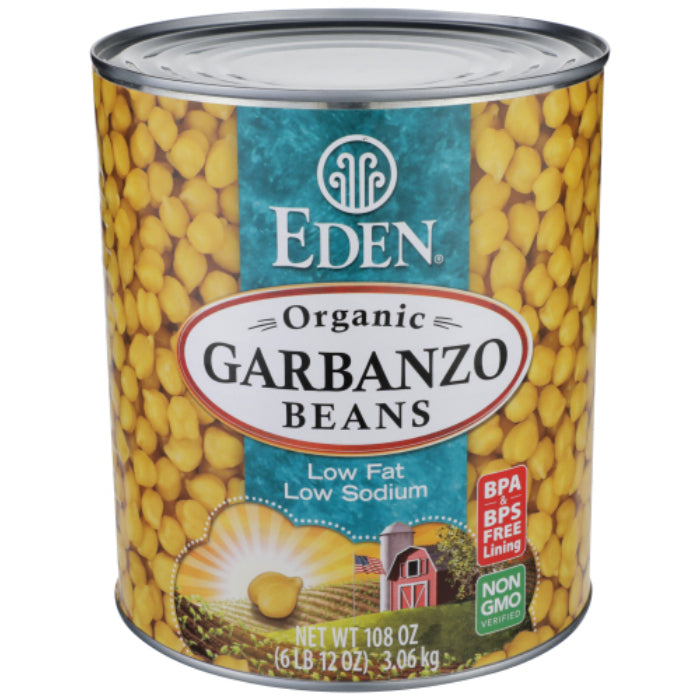 Eden Foods Bean Can Garbanzo Org 108 Oz - Pack of 6