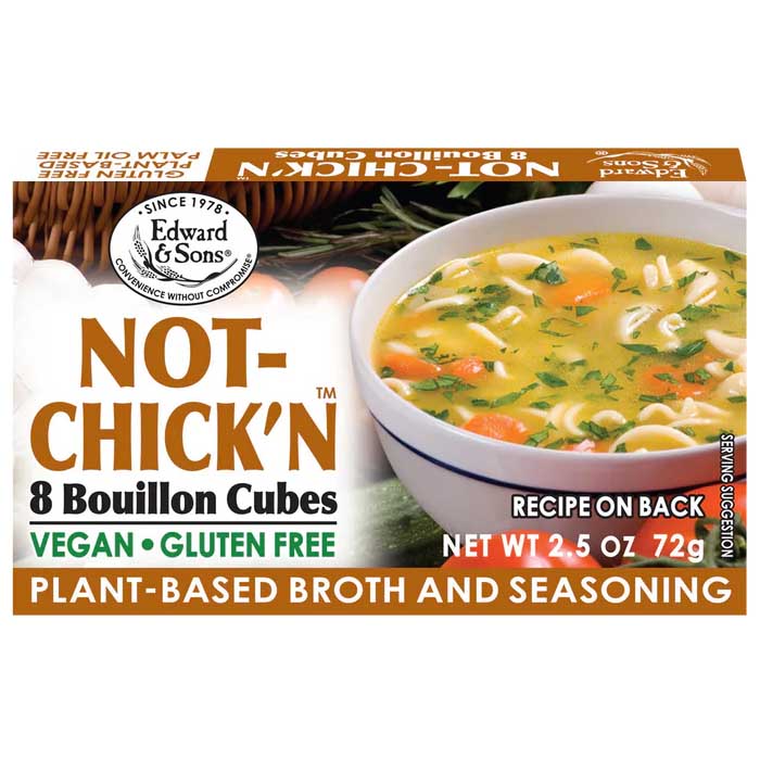 Edward & Sons - Boullion Cubes Not Chick'n, 2.5oz