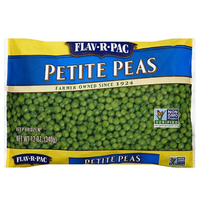 Flav-R-Pac - Veggie Peas Petite 12 Oz - Pack Of 12