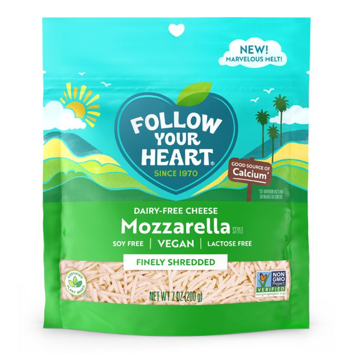 Follow Your Heart - Mozzarella Shredded 7 Oz - Pack Of 8