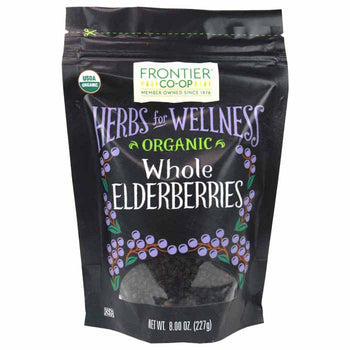 Frontier Co-Op - Organic Whole Elderberries, 8oz