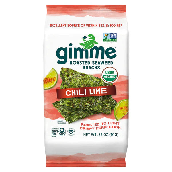 Gimme  - Seaweed, Roasted Chili Lime Organic 0.35 Oz - Pack of 12