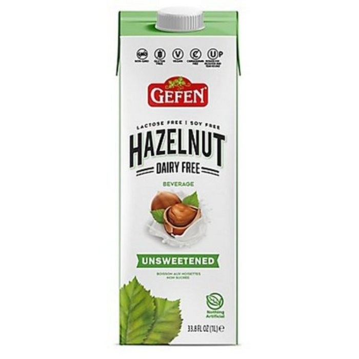 Gefen - Milk Hazelnut Unsweetened 33.8 Fo - Pack Of 10