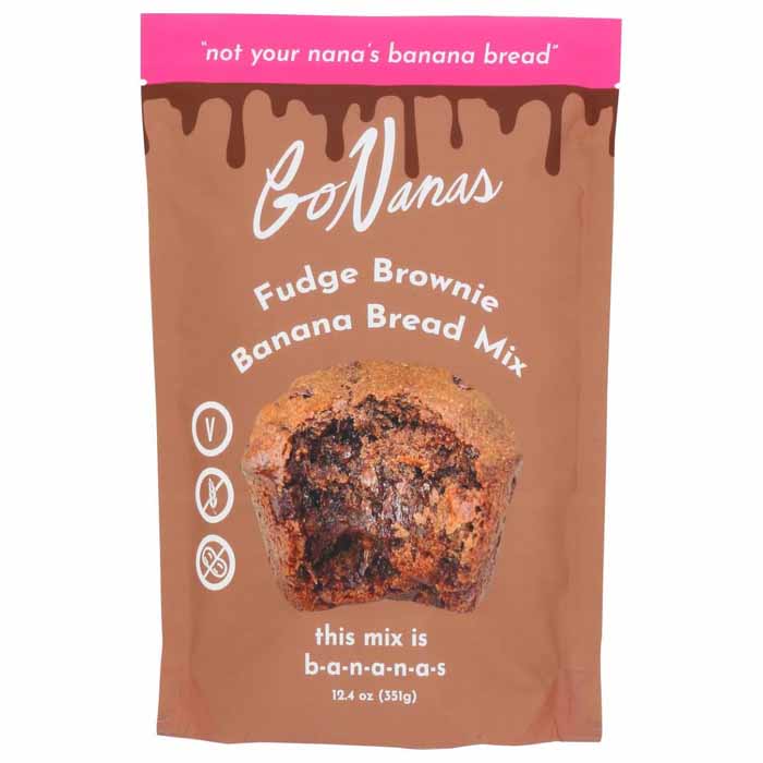 GoNanas - Banana Bread Mix Fudge Brownie, 12.4oz