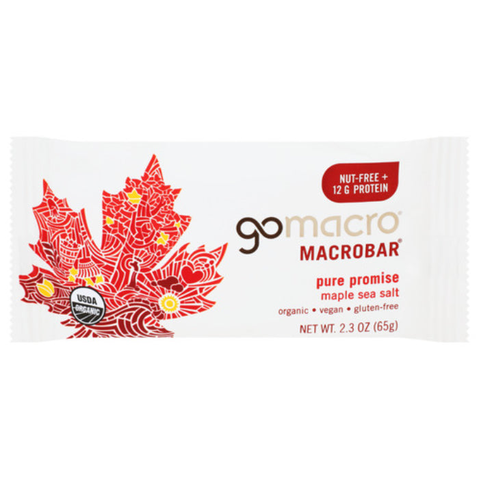 GOMACRO - BAR MACRO MAPLE SEASALT 2.3 OZ - Pack of 12