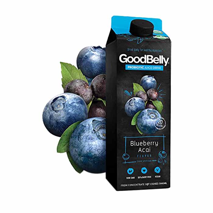 GoodBelly - Juice Blueberry Acai Prbiotic, 32fo - Pack of 6