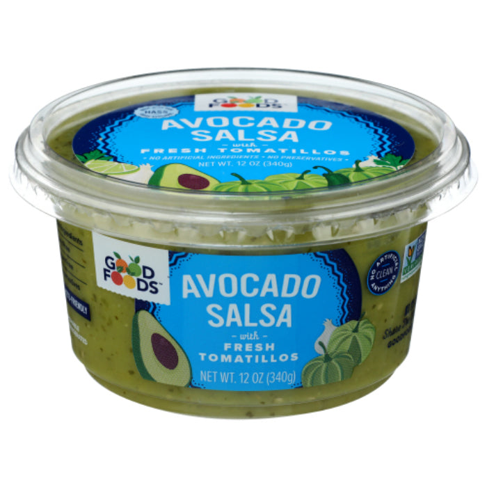 Good Foods - Salsa Avocado 12 OZ - Pack of 8