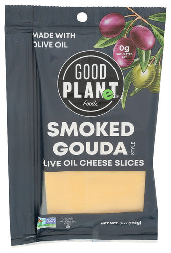 Good Planet Foods - Olive Oil Cheese Slices - Smoked Gouda, 7oz