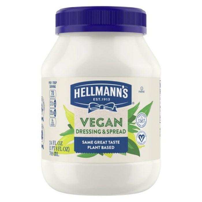 HELLMANNS - MAYONNAISE VEGAN 24 OZ - Pack of 6