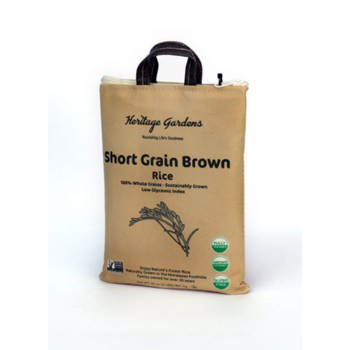 Heritage Gardens - Rice Brown Short Grain 2 Lb - Pack Of 5