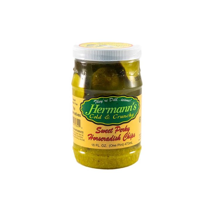 Hermanns - Pickle Chips Sweet Horseradish 16 Oz - Pack Of 12