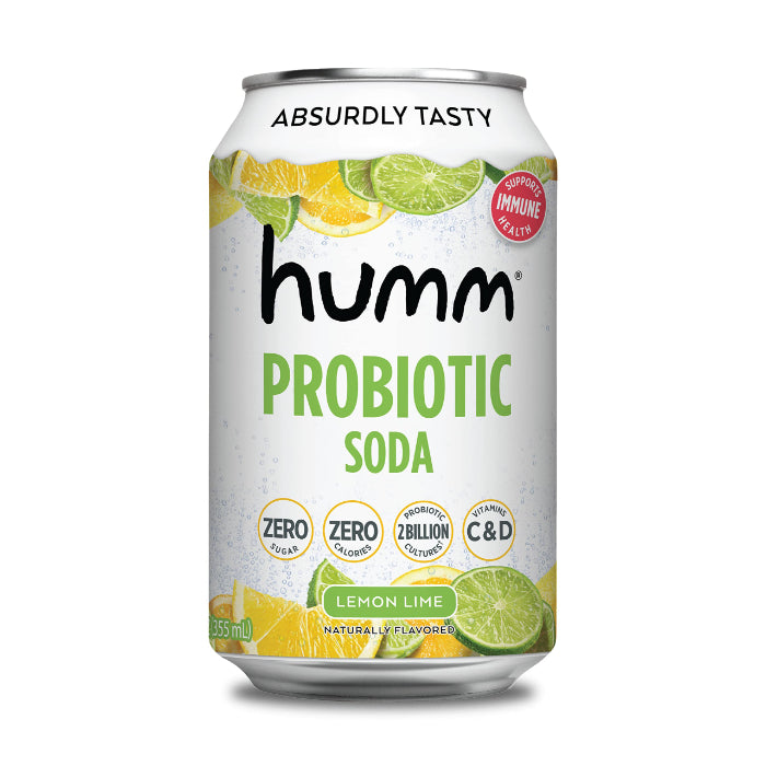 Humm - Soda Probiotic Lemon Lime 12 Fo - (Pack of 6)