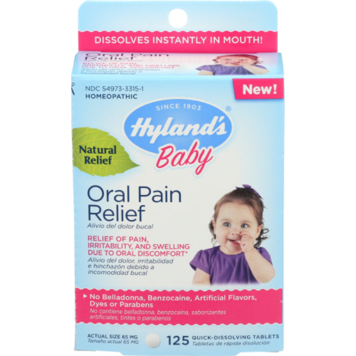 HYLAND - PAIN RELEIF BABY ORAL 125 TB - Pack of 1