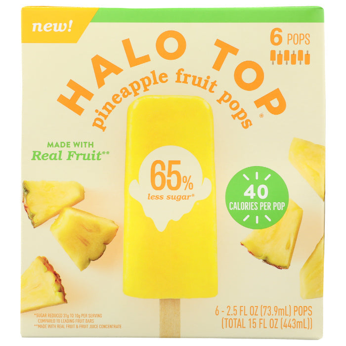 Halo Top - Fruit Bar Pineapple 6 Pk - (Pack of 6)