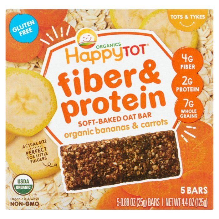 Happy Tot - Bar Oat Banana Carrots Org 4.4 Oz - Pack Of 6