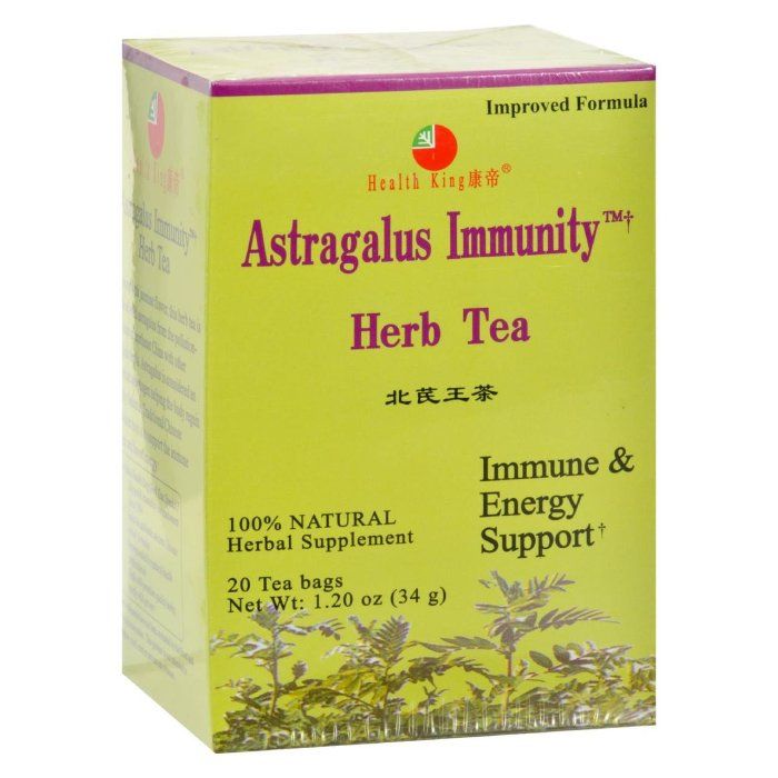 Health King Tea - Tea Astragalus Immunity 20 Bg - Pack Of 12