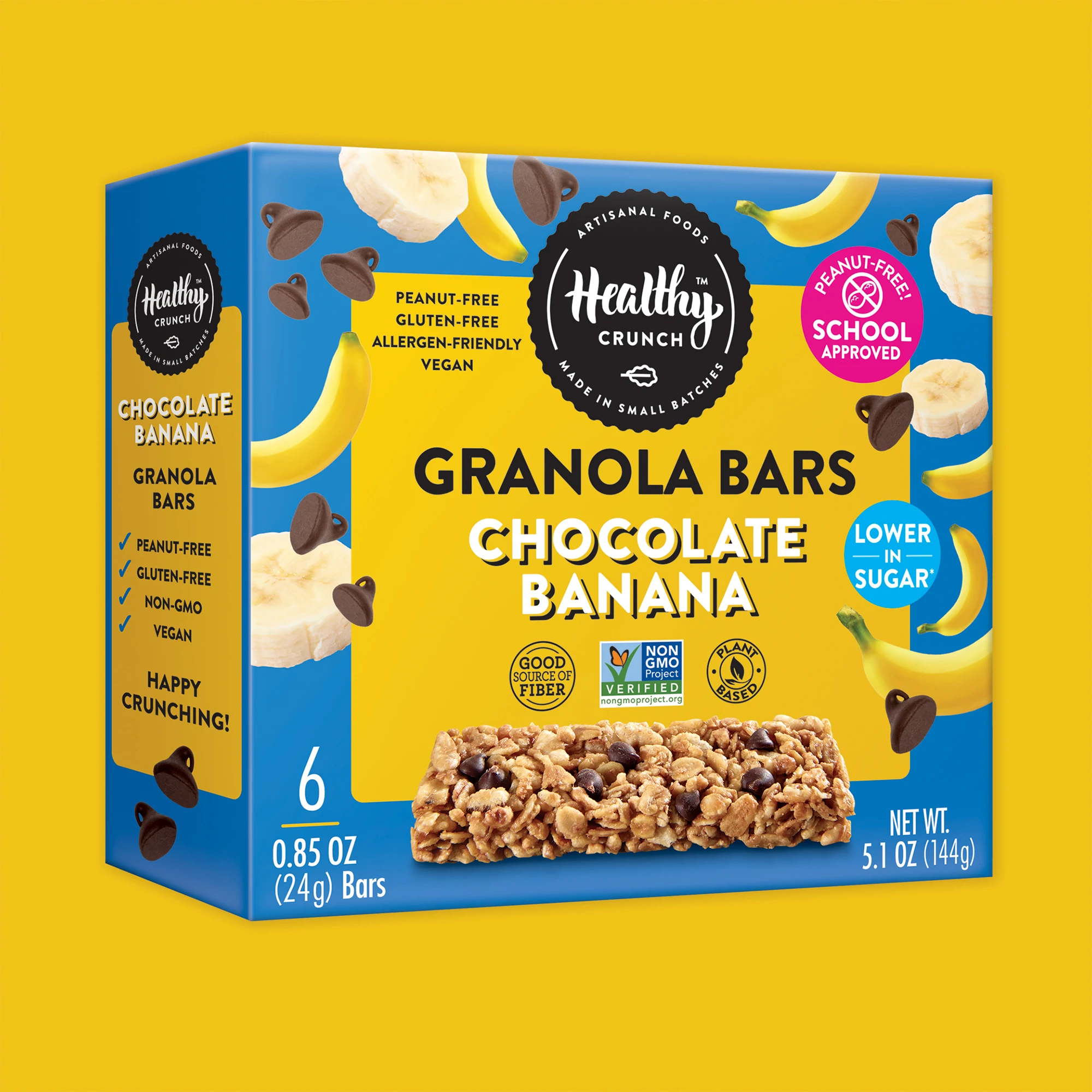 Healthy Crunch - Granola Bars Chocolate Banana - Pack of 6