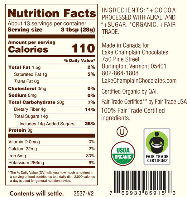 Lake Champlain - Hot Chocolate - Dark, 13oz