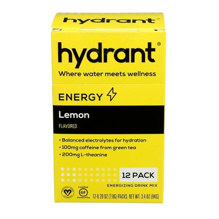 Hydrant - Energy Lemon Hydration Mix, 12 Sachets