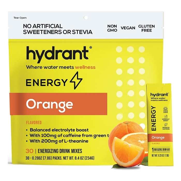 Hydrant - Energy Orange Hydration Mix, 30 Sachets