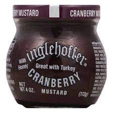 INGLEHOFFER - MUSTARD CRANBERRY 4 OZ - Pack of 12