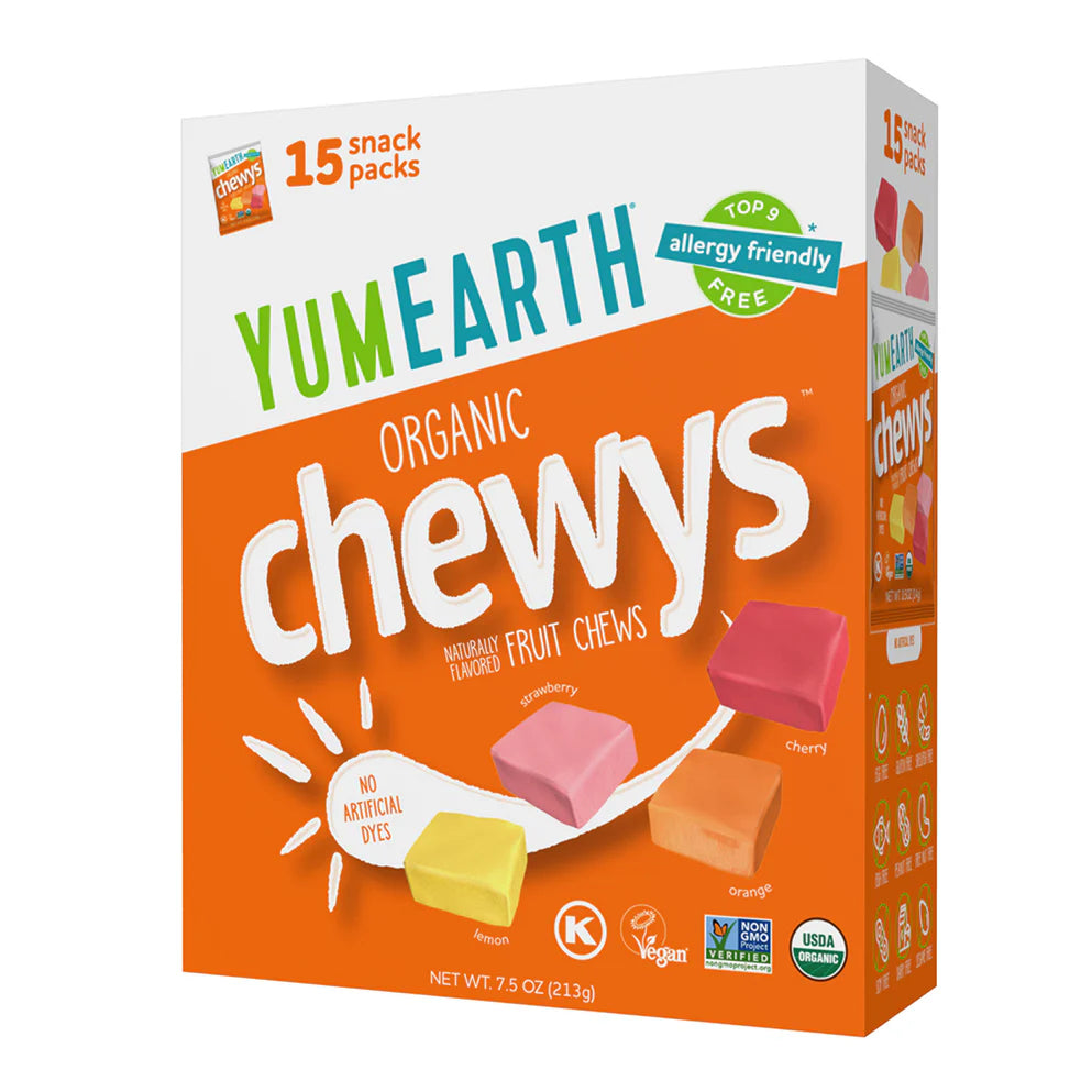 YumEarth - Organic Chewys - Snack Packs, 7.5oz