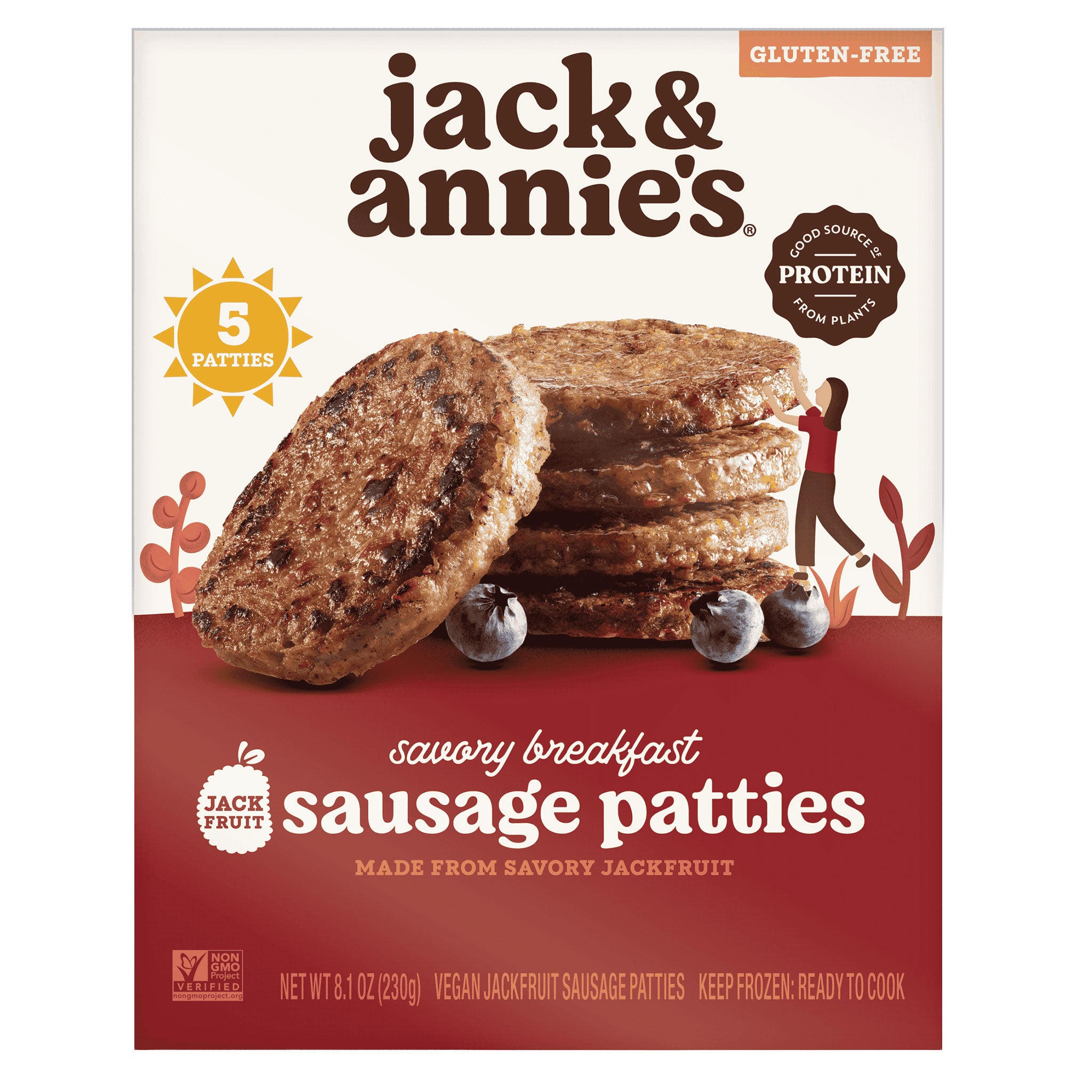 Jack & Annie's - Savory Breakfast Jack Sausage Patties, 8.1oz