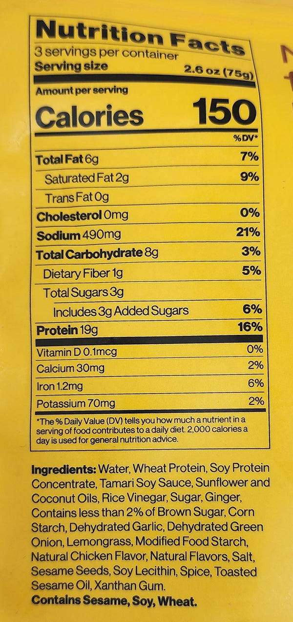 Just Meat - Plant Based - Sesame Ginger Chicken, 8oz