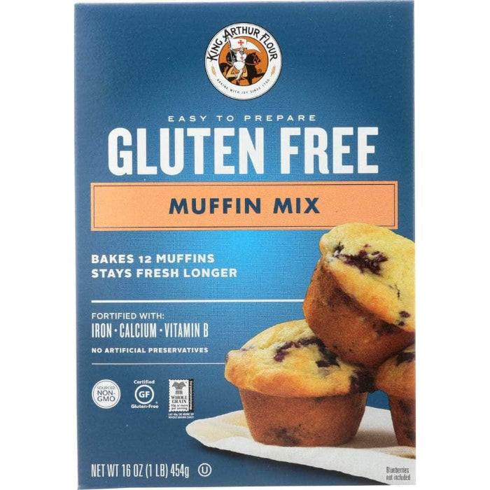 King Arthur - Muffin Mix Gluten-Free, 16 Oz - Pack of 6