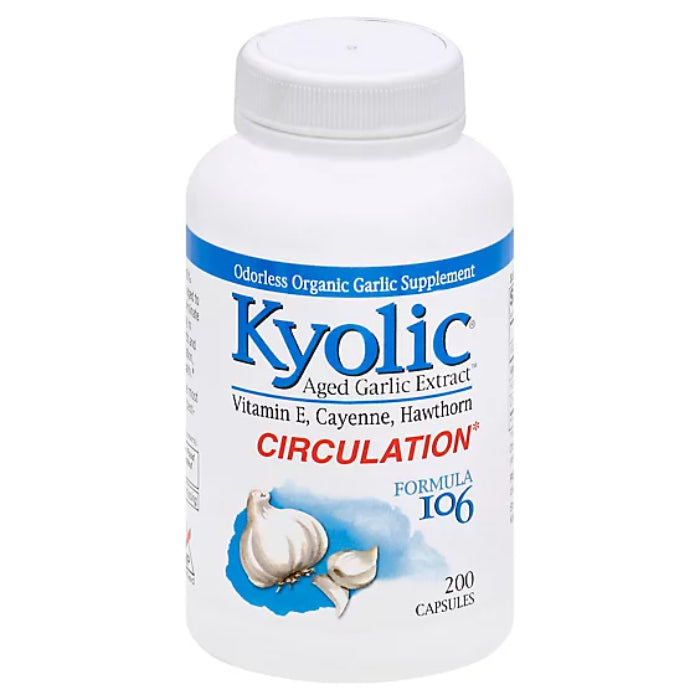 Kyolic - Formula 106 Herb & Vitamin E, 200 Capsules - Pack of 1