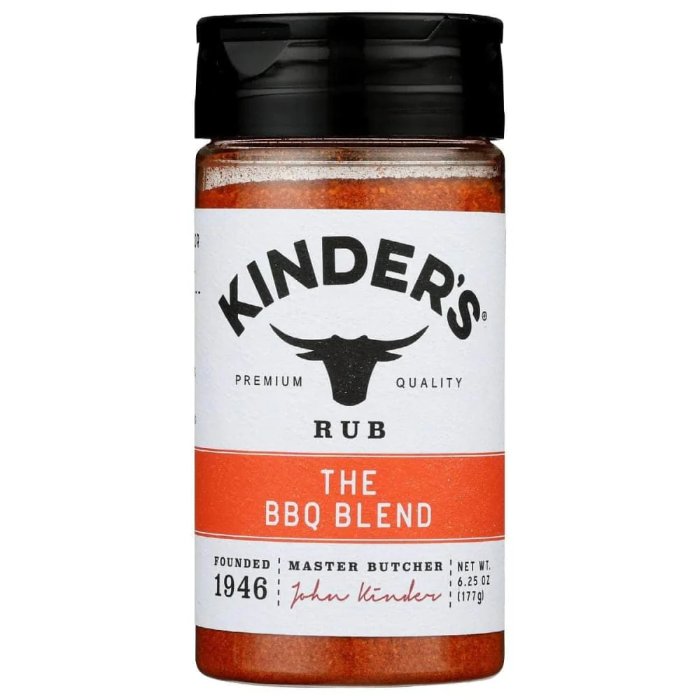 Kinder's - Seasoning BBQ Blend, 6.25 Oz - Pack Of 6