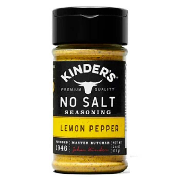 Kinder's - Spice No Salt Lemon Pepper, 2.6 Oz - Pack Of 8