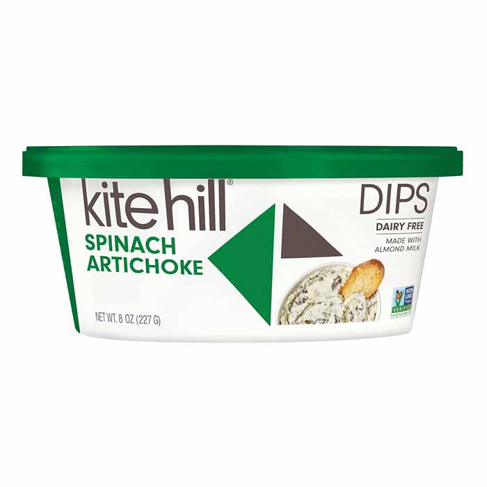 Kite Hill - Dip Spinach Artichoke, 8 Oz | Pack of 6