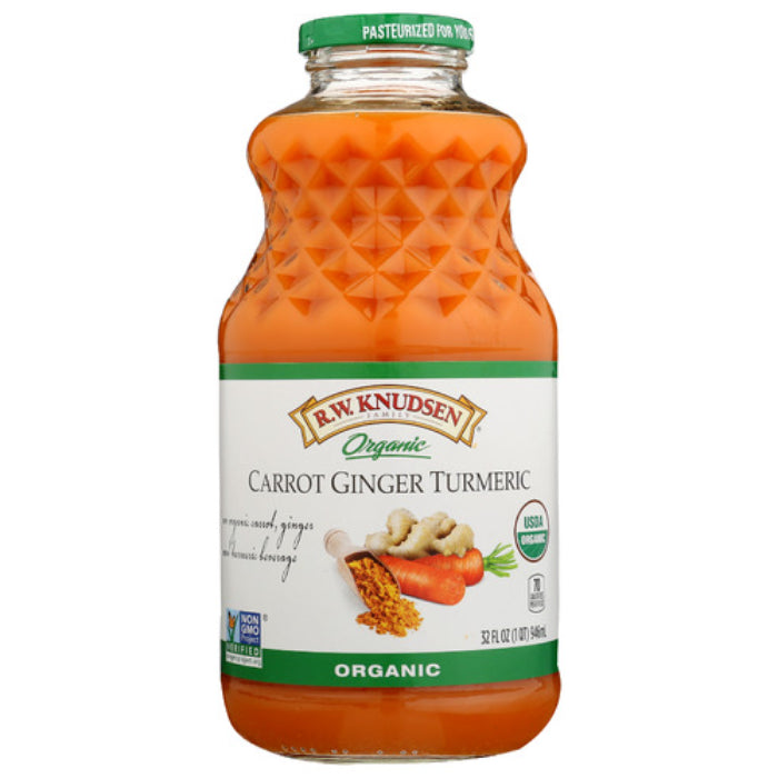 Knudsen - Tumeric Ginger Carrot Organic Juice, 32 Oz - Pack of 6