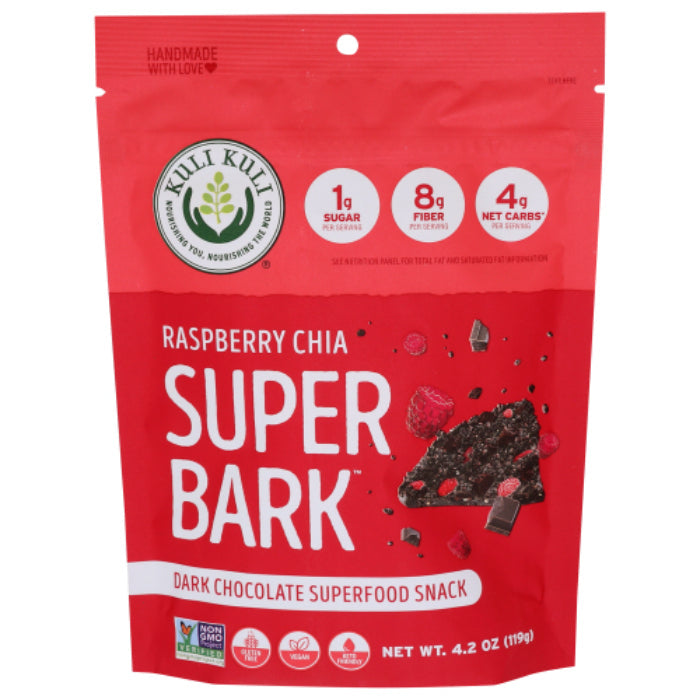 Kuli Kuli Mo - Superbark Raspberry Chia, 4.2 Oz - Pack of 6