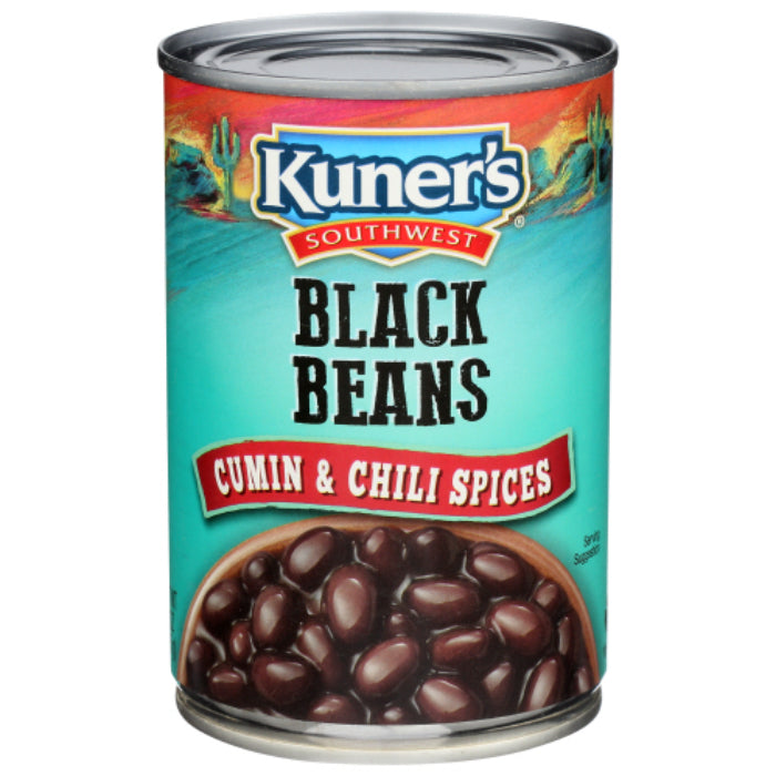 Kuner's - Black Beans Spiced, 15 Oz - Pack of 12