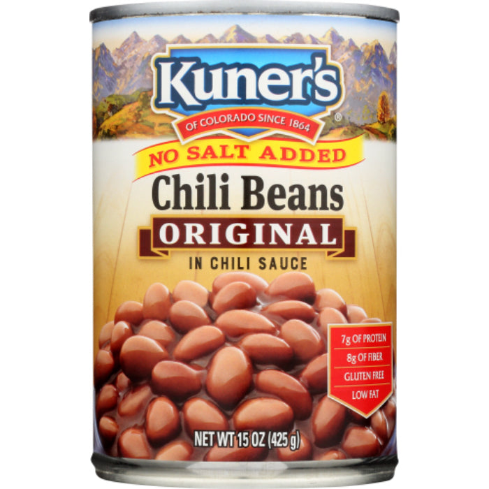 Kuner's - Chili Beans No Salt, 15 Oz - Pack of 12