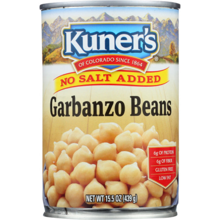 Kuner's - Garbanzo Beans No Salt, 15 Oz - Pack of 12