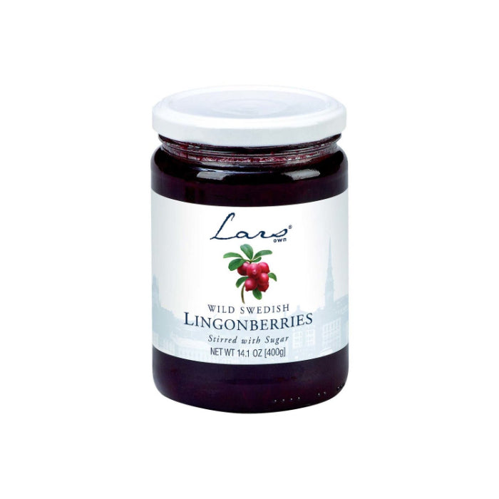 Lars Own - Lingonberry Jam with Sugar, 14.1 Oz - Pack of 8