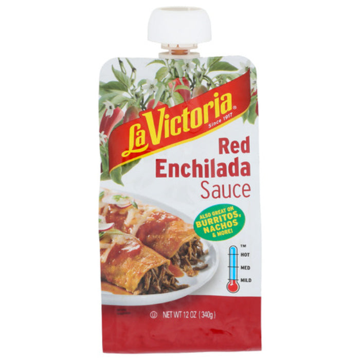 La Victoria - Red Enchilada Sauce Pouch, 12 Oz - Pack of 6