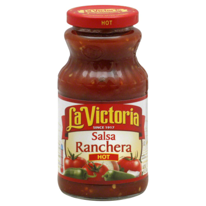 La Victoria - Hot Salsa Ranchera, 16 Oz - Pack of 12