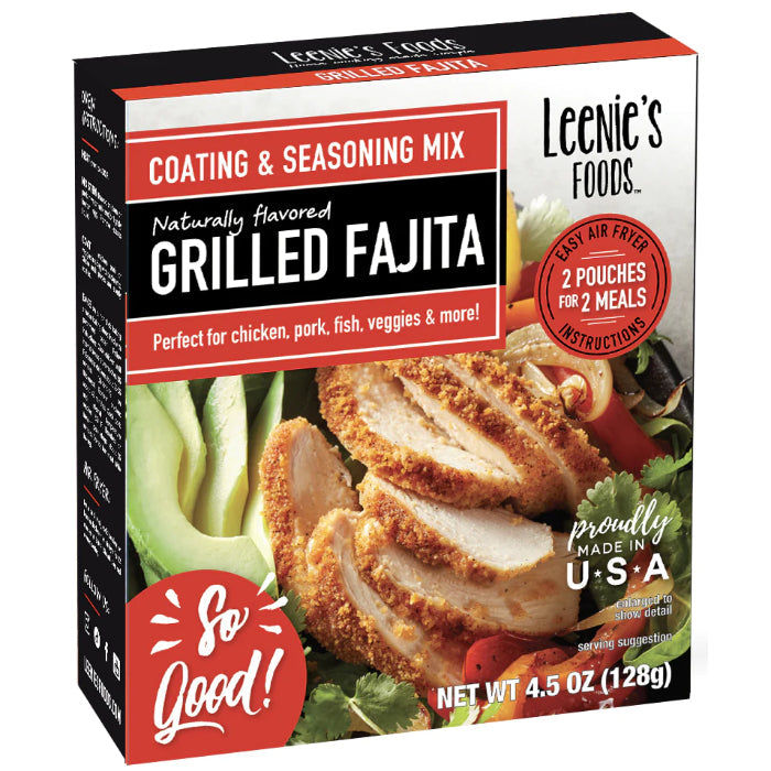 Leenie’s Foods - Grilled Fajita Seasoned Coating Mix, 1 count - Pack of 6