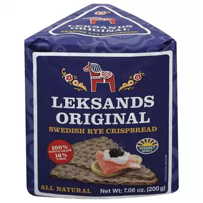 Leksands - Swedish Triangle Crispbread, 7.06 Oz - Pack of 12