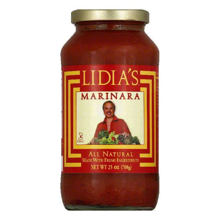 Lidia's - Pasta Sauce Marinara with Artichoke, 25 Oz - Pack of 6