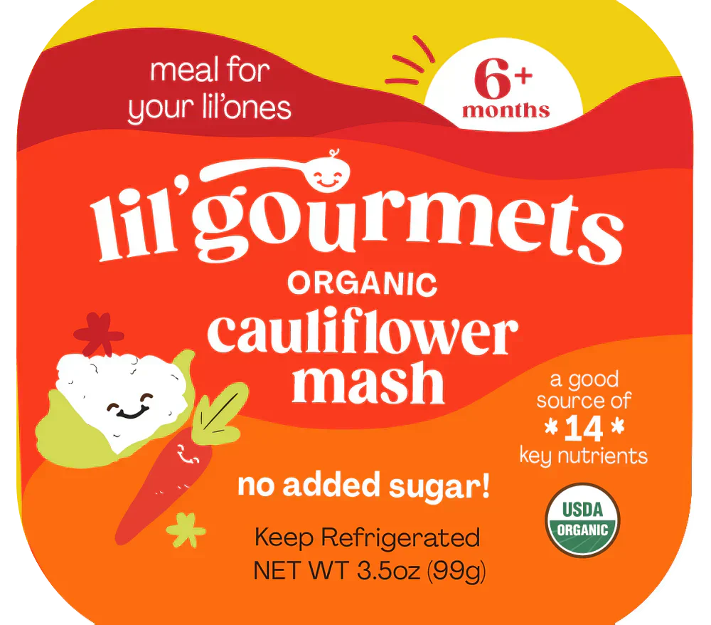 Lil Gourmets - Toddler Food Coconut Cauliflower, 3.5 Oz - Pack of 8