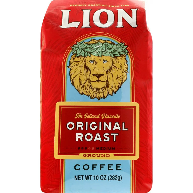 Lion Coffee - Coffee Original Ground, 10 Oz - Pack of 6