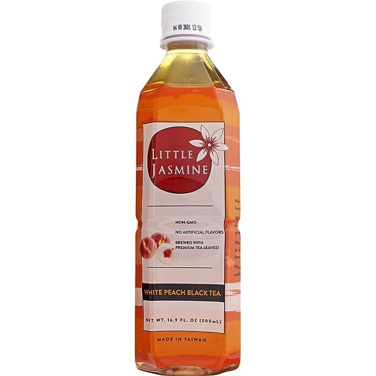 Little Jasmine - Ready-to-Drink White Peach Tea, 16.9 Fl Oz - Pack of 12