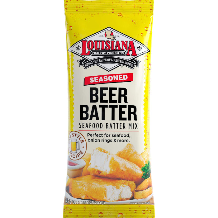 Louisiana Fish Fry - Beer Batter Mix, 8.5 Oz - Pack of 12