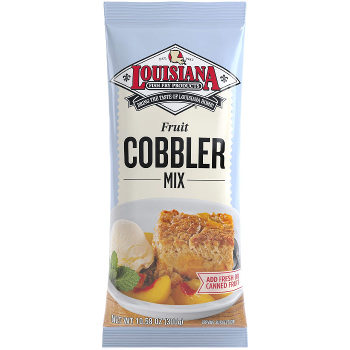 Louisiana Fish Fry - Cobbler Mix, 10.58 Oz - Pack of 12