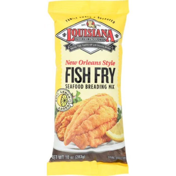 Louisiana Fish Fry - Fish Fry Lemon Northern Style Mix, 10 Oz - Pack of 12